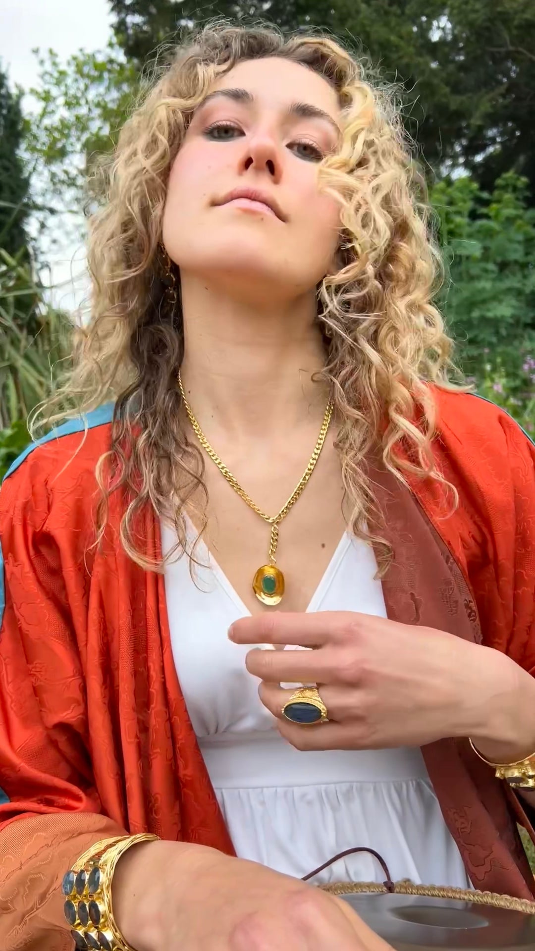 Emerald Muse Entwined Necklace