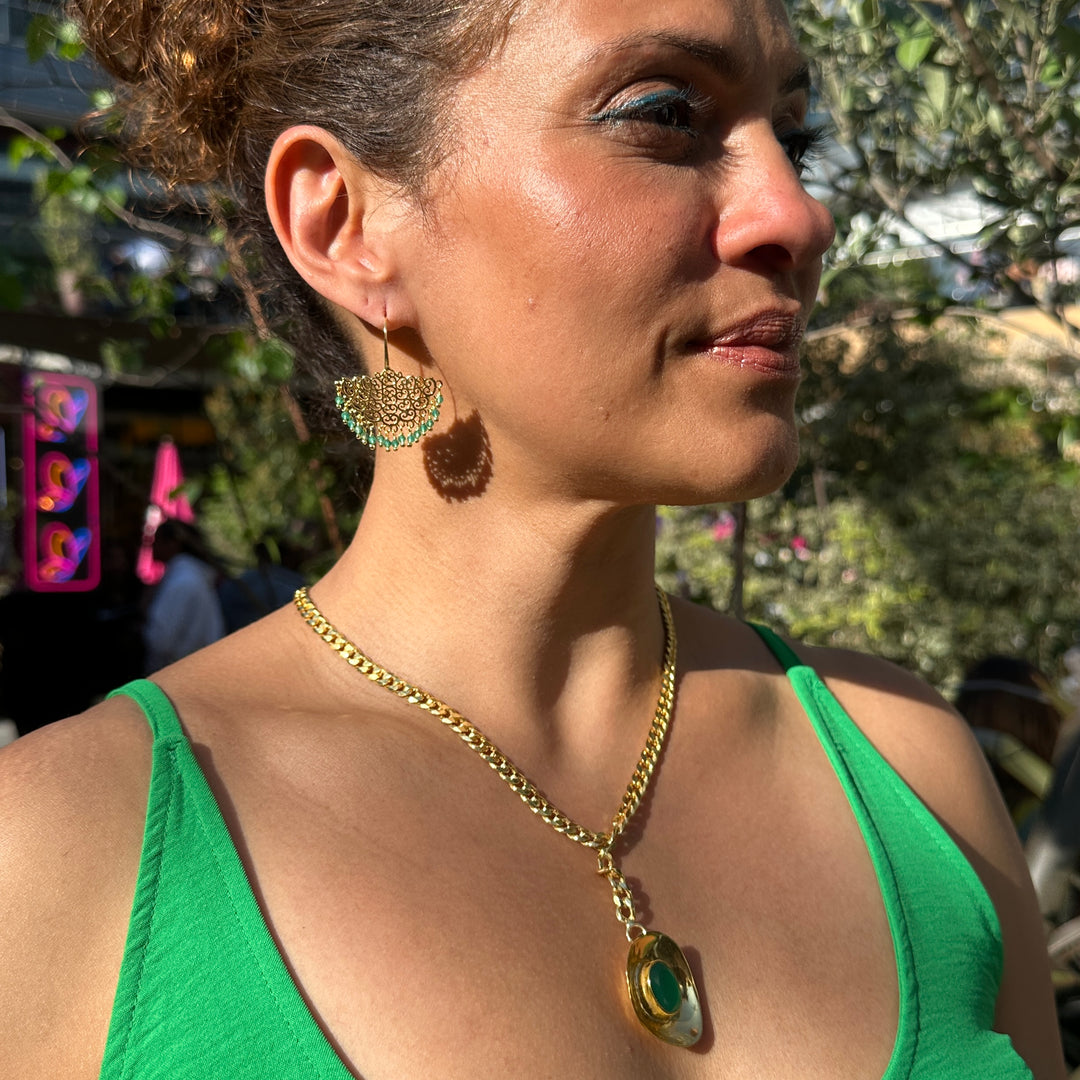Emerald Muse Entwined Necklace