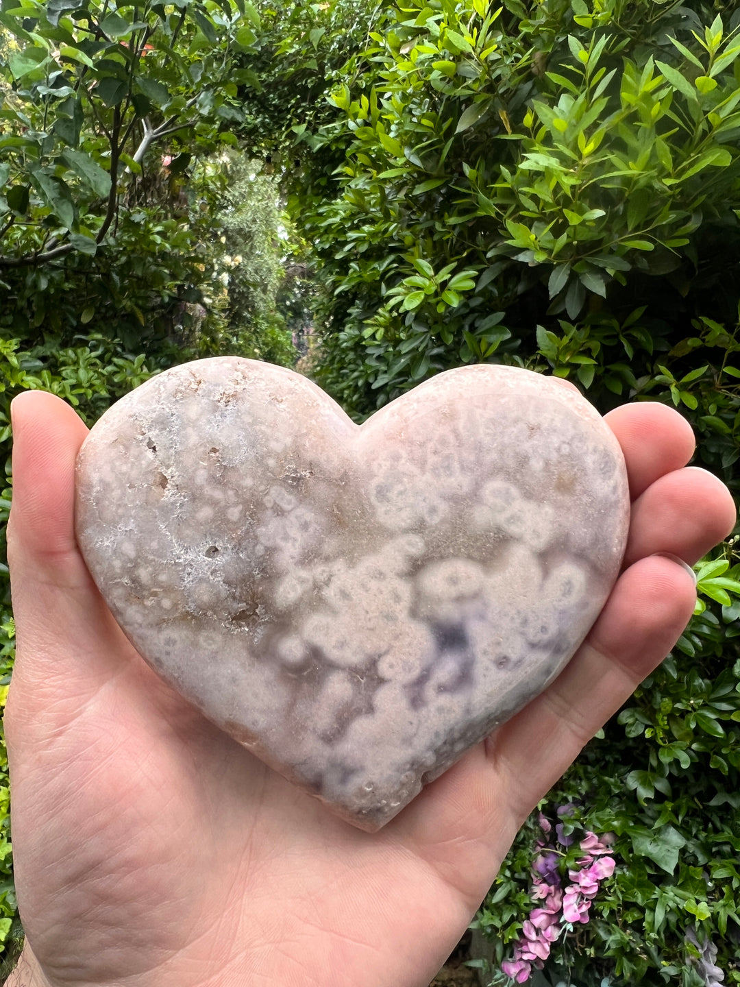 Heart Shape Pink Amethyst