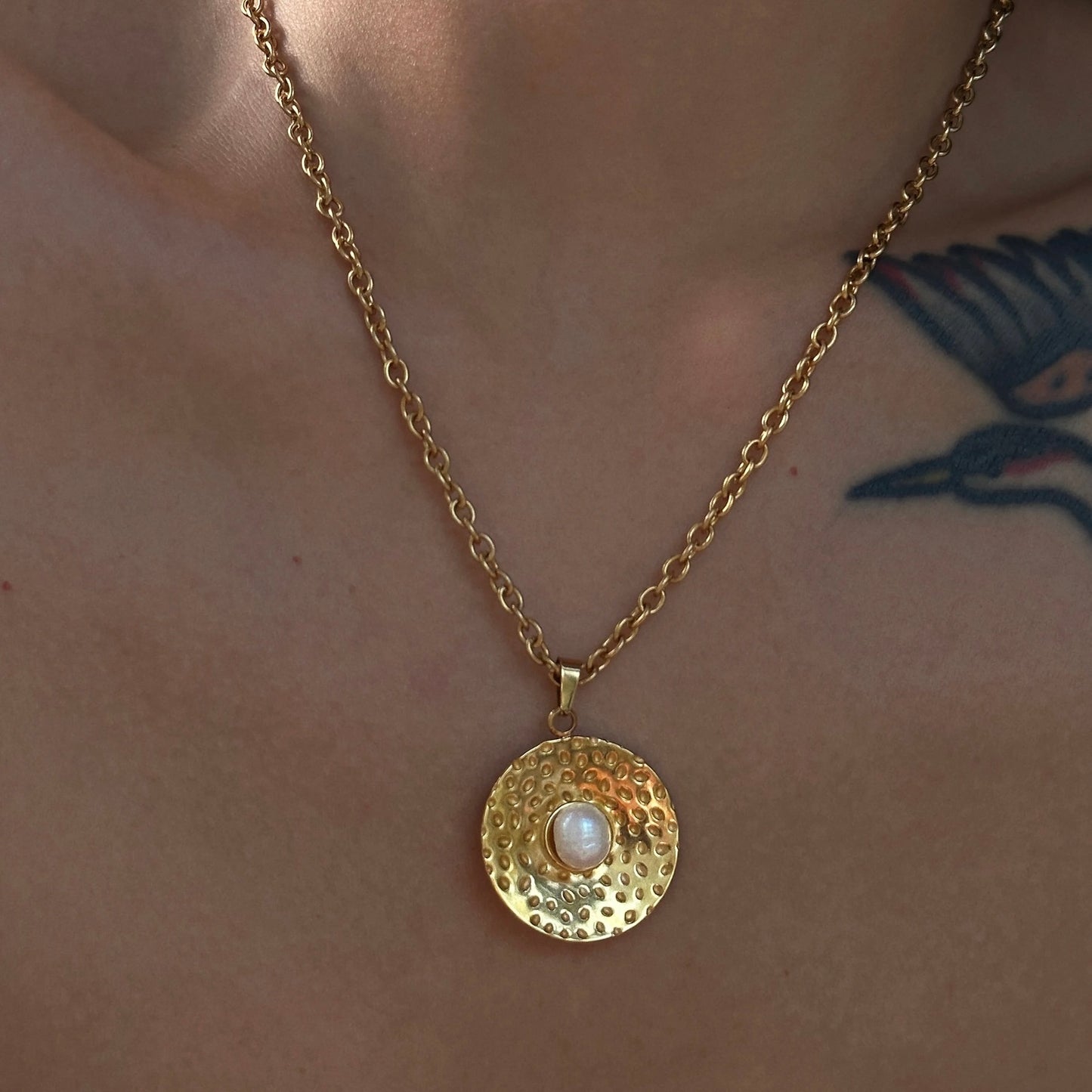 Fresh Water Pearl Gold Pendant