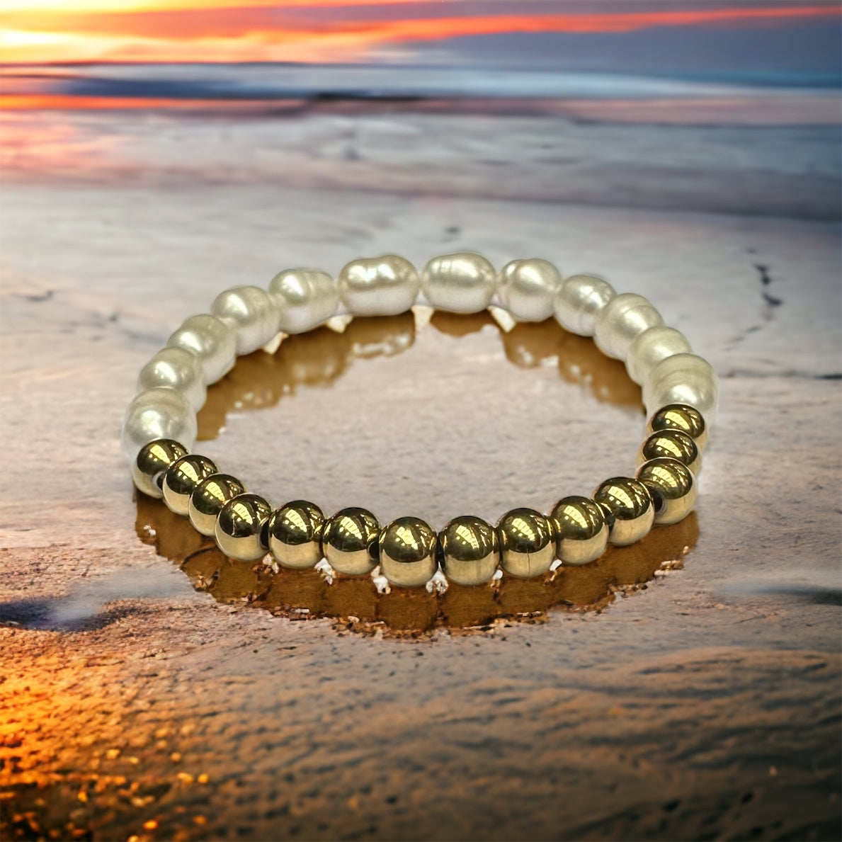 Golden Pearl Bracelet