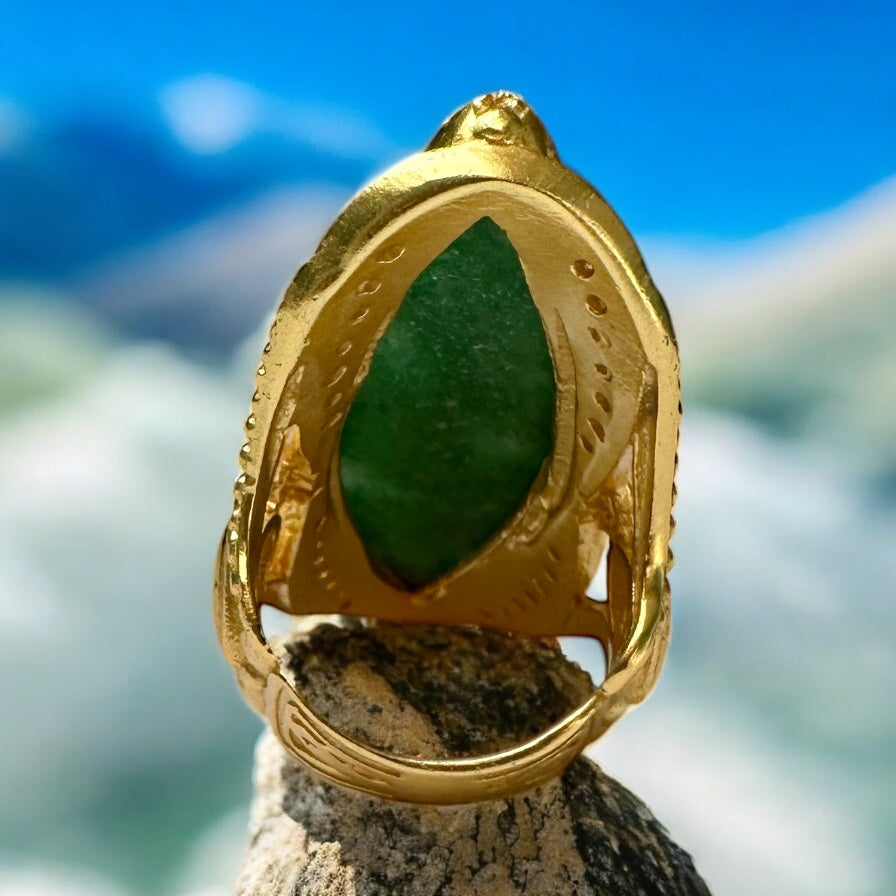 Empress Of The Wild Green Aventurine Ring