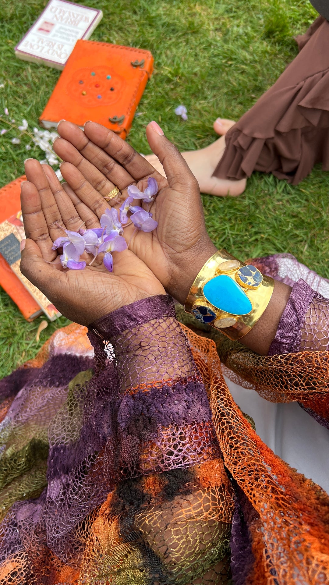 Golden Oasis Turquoise Bangle