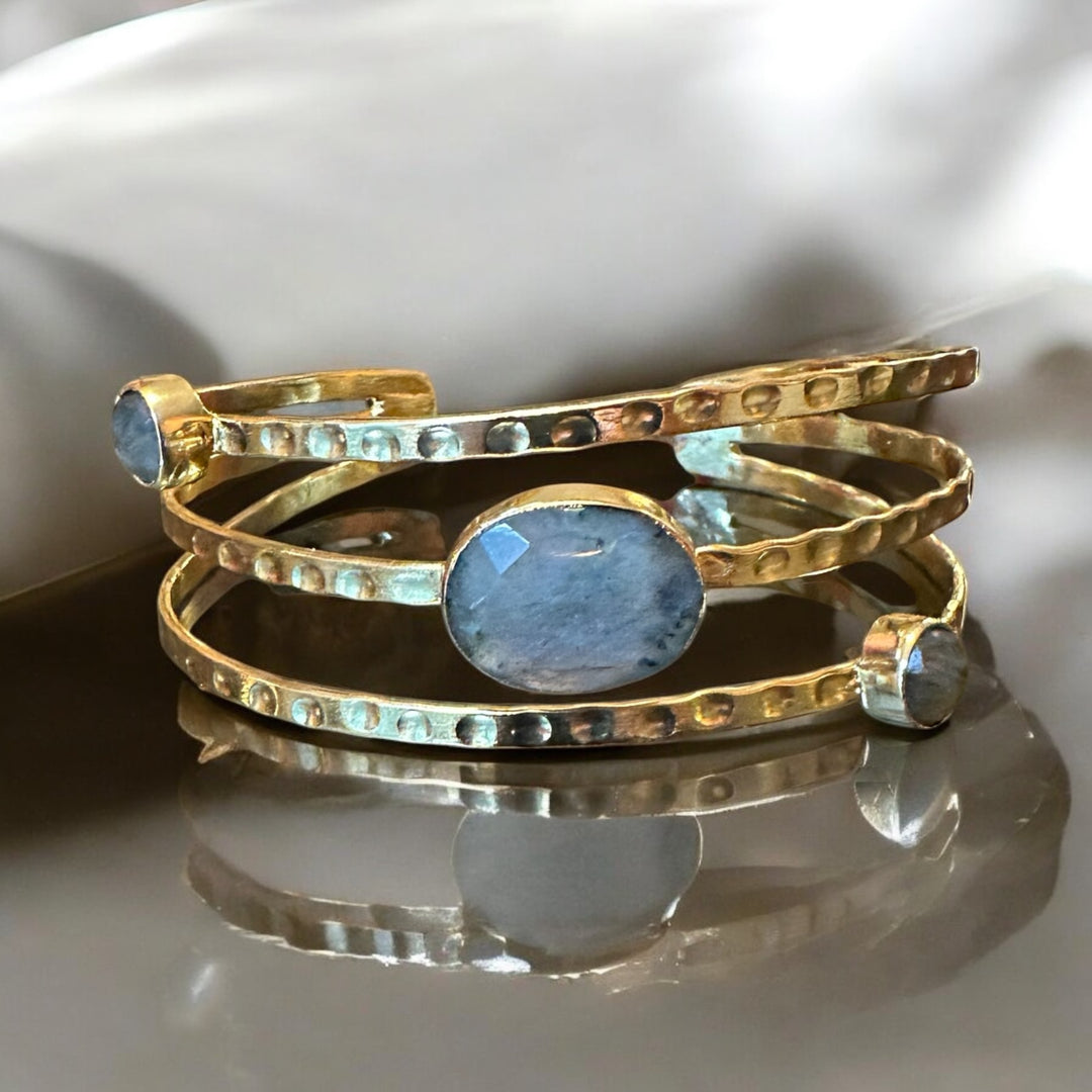 Labradorite Trinity Light Bangle