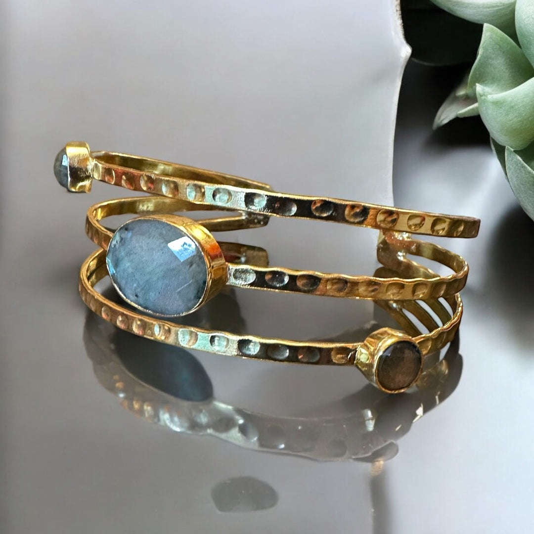 Labradorite Trinity Light Bangle