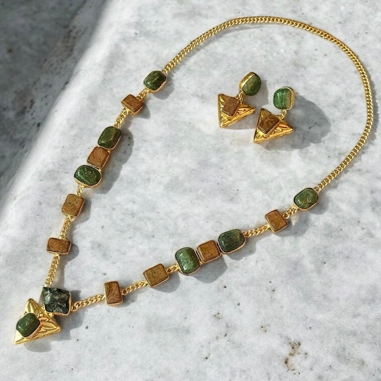 Pyramidia Empowering Emerald Goddess Necklace