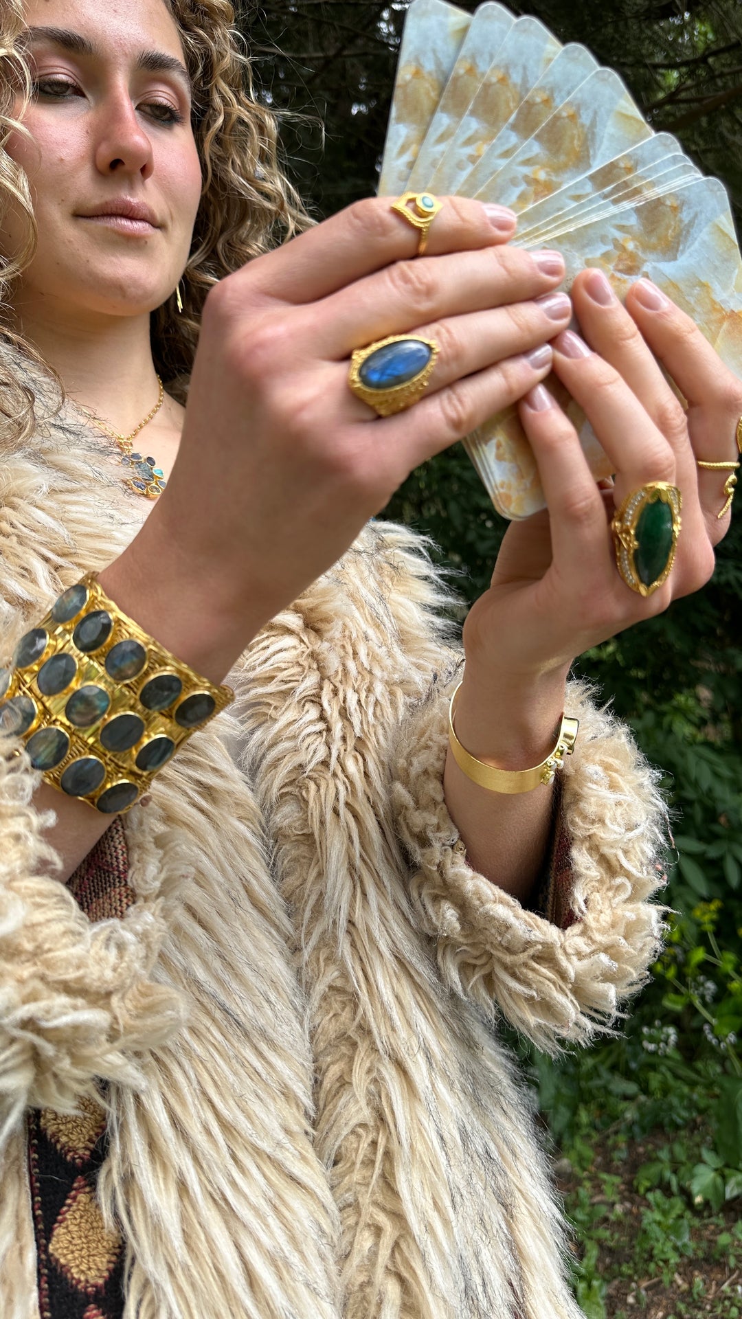 Moonlight Sorceress Labradorite Ring