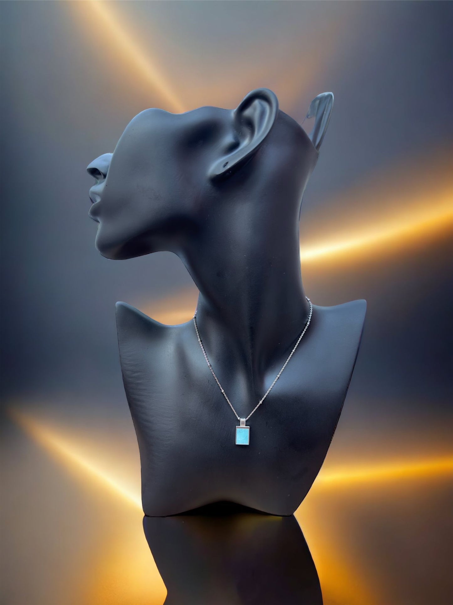 Sterling Silver Amazonite Pendant