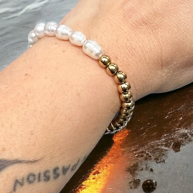 Golden Pearl Bracelet