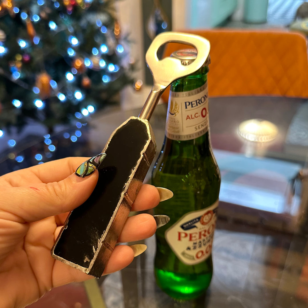 Black Obsidian Bottle Opener