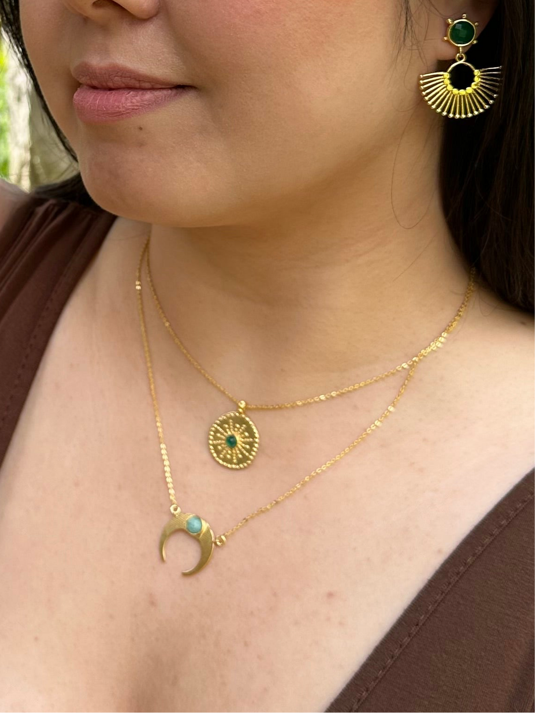 Emerald Sovereign Pendant Necklace
