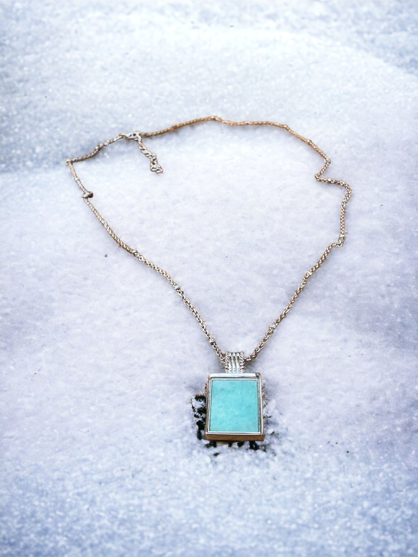 Sterling Silver Amazonite Pendant