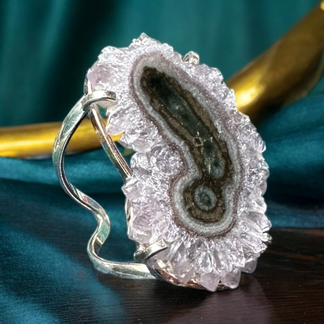 Amazonian Gem Collection Amethyst Flower Ring