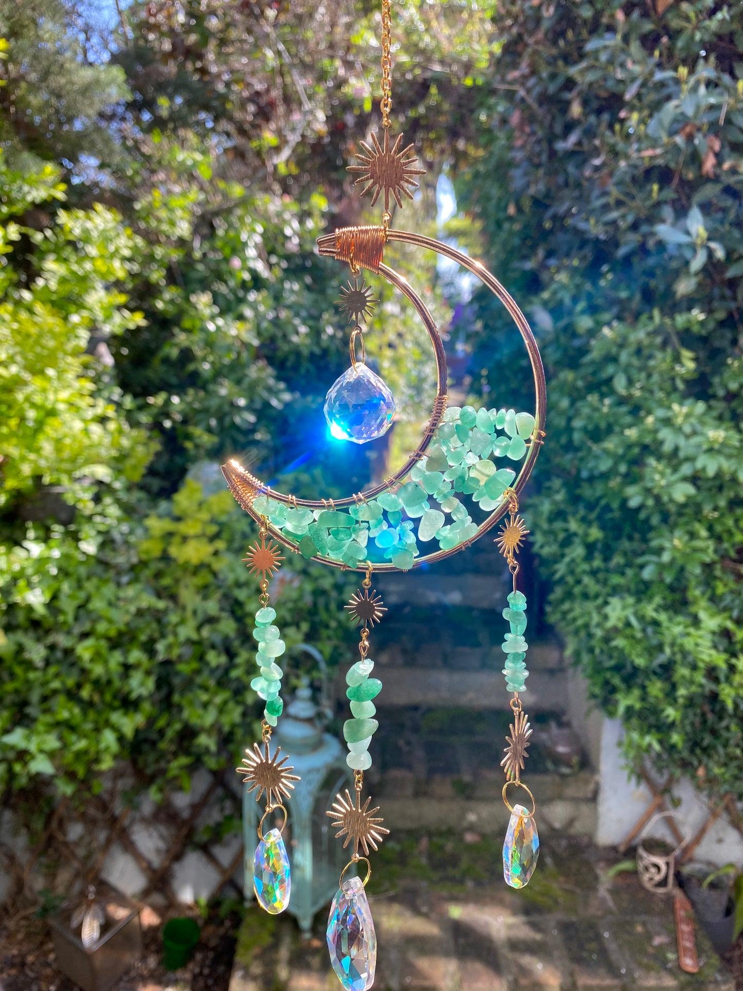 Green Aventurine Moon Sun Catcher’s