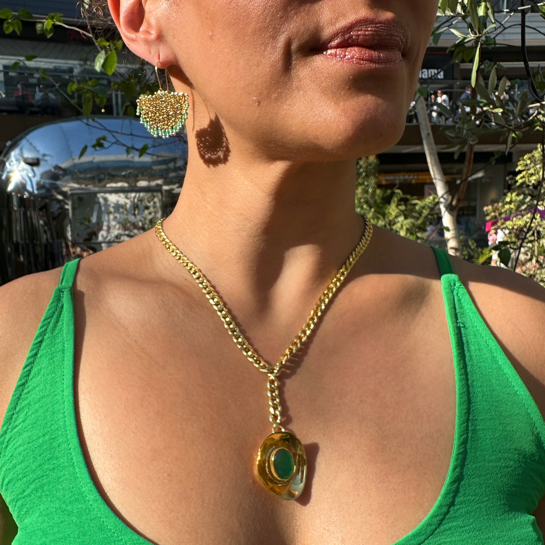 Emerald Muse Entwined Necklace