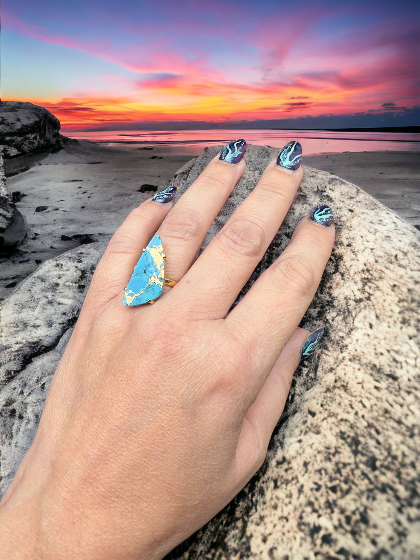 Turquoise Mojave Ring