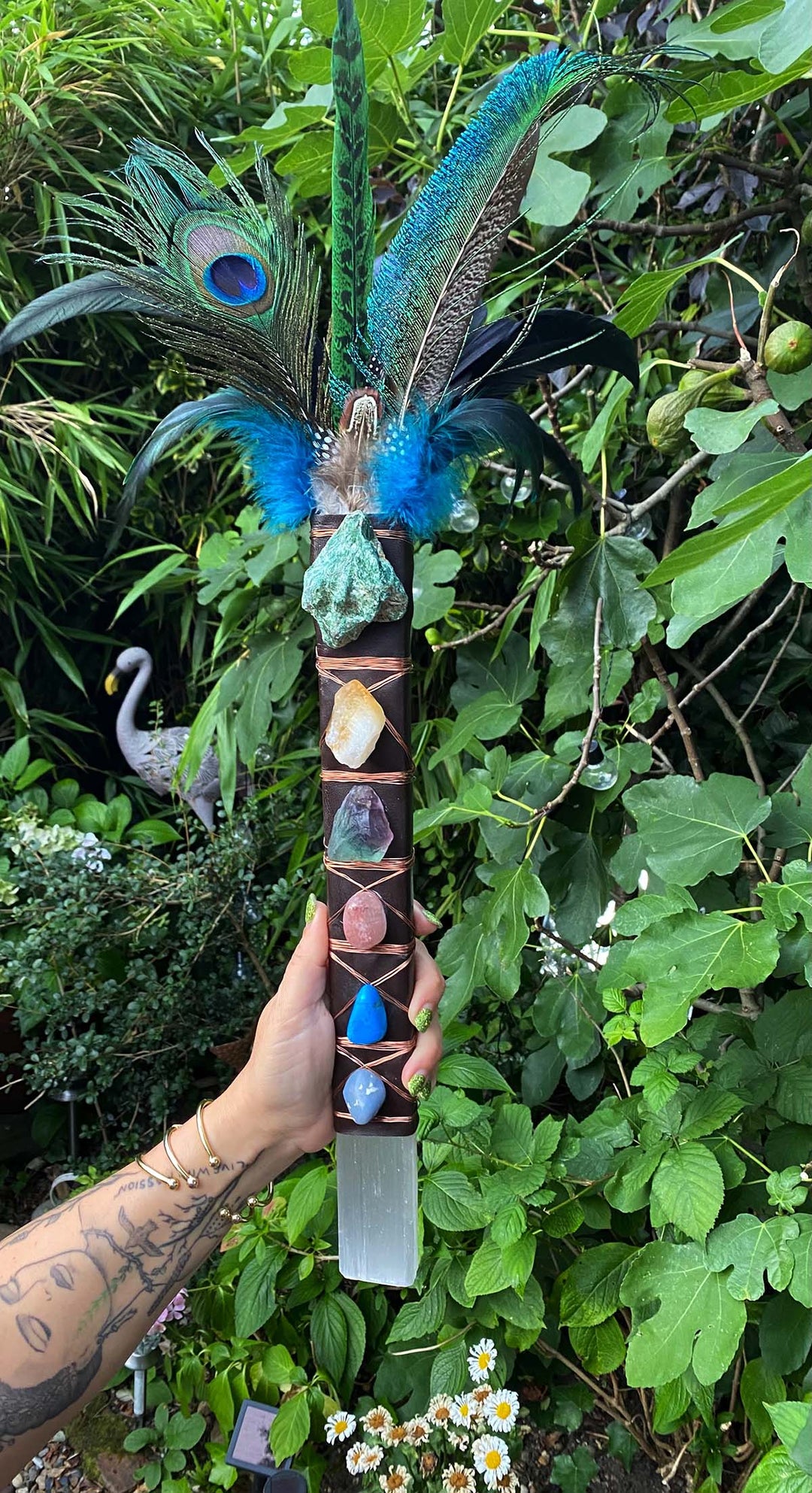 SELENITE SHAMANIC WAND