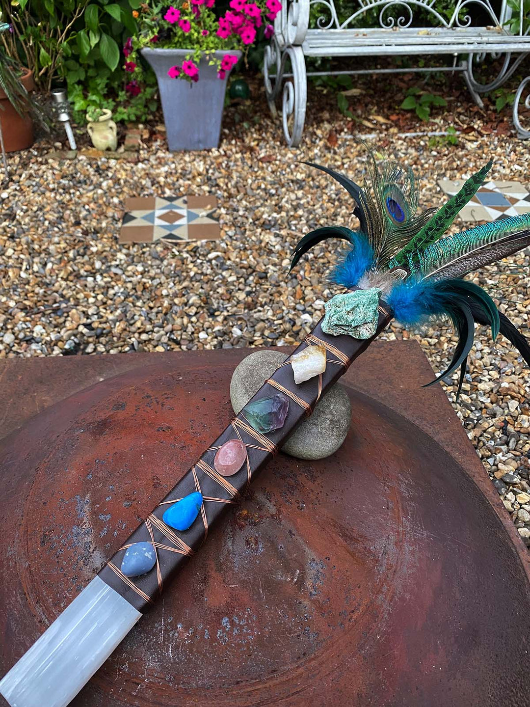 SELENITE SHAMANIC WAND