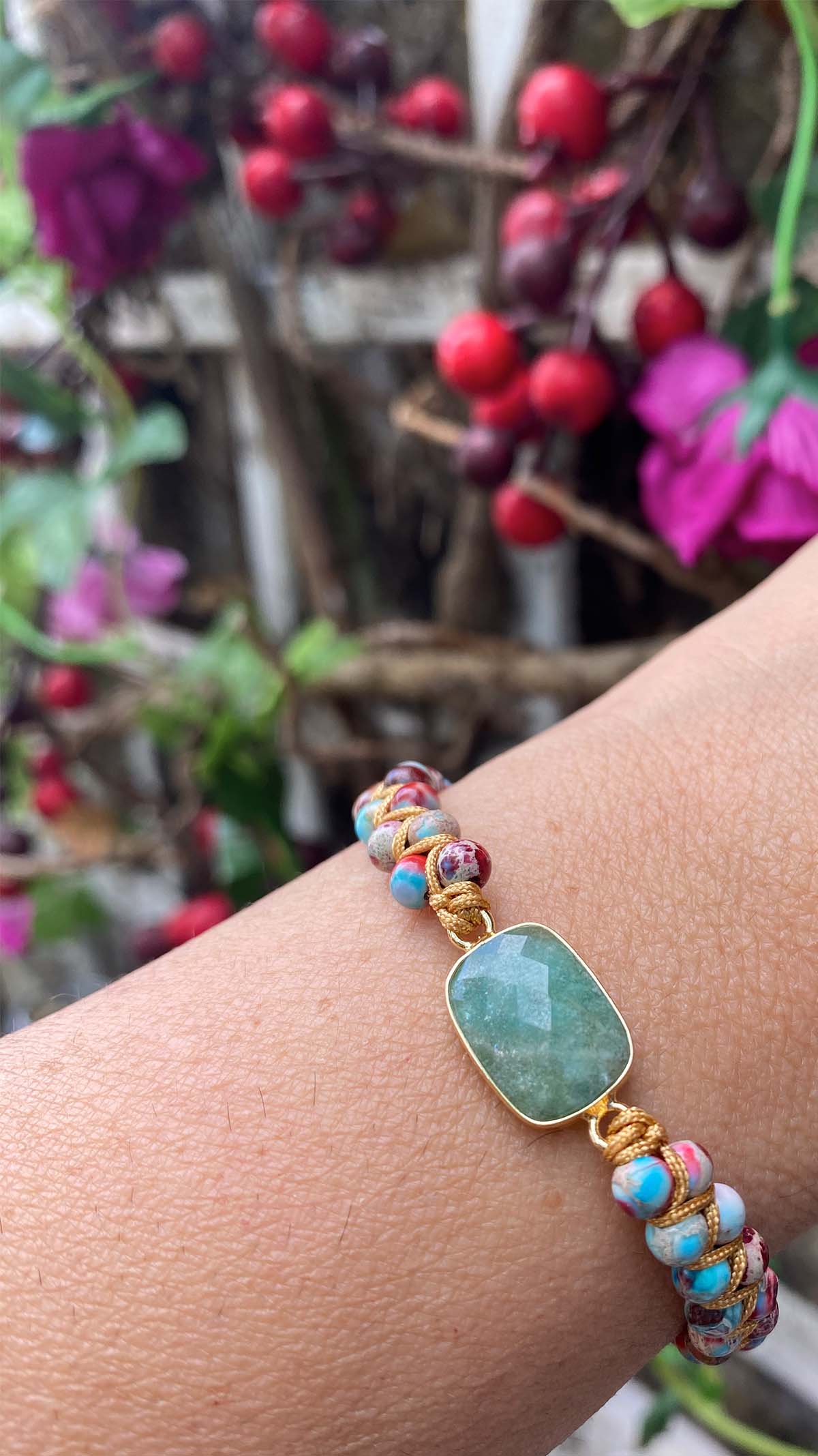 Lolita woven Amazonite Bracelet