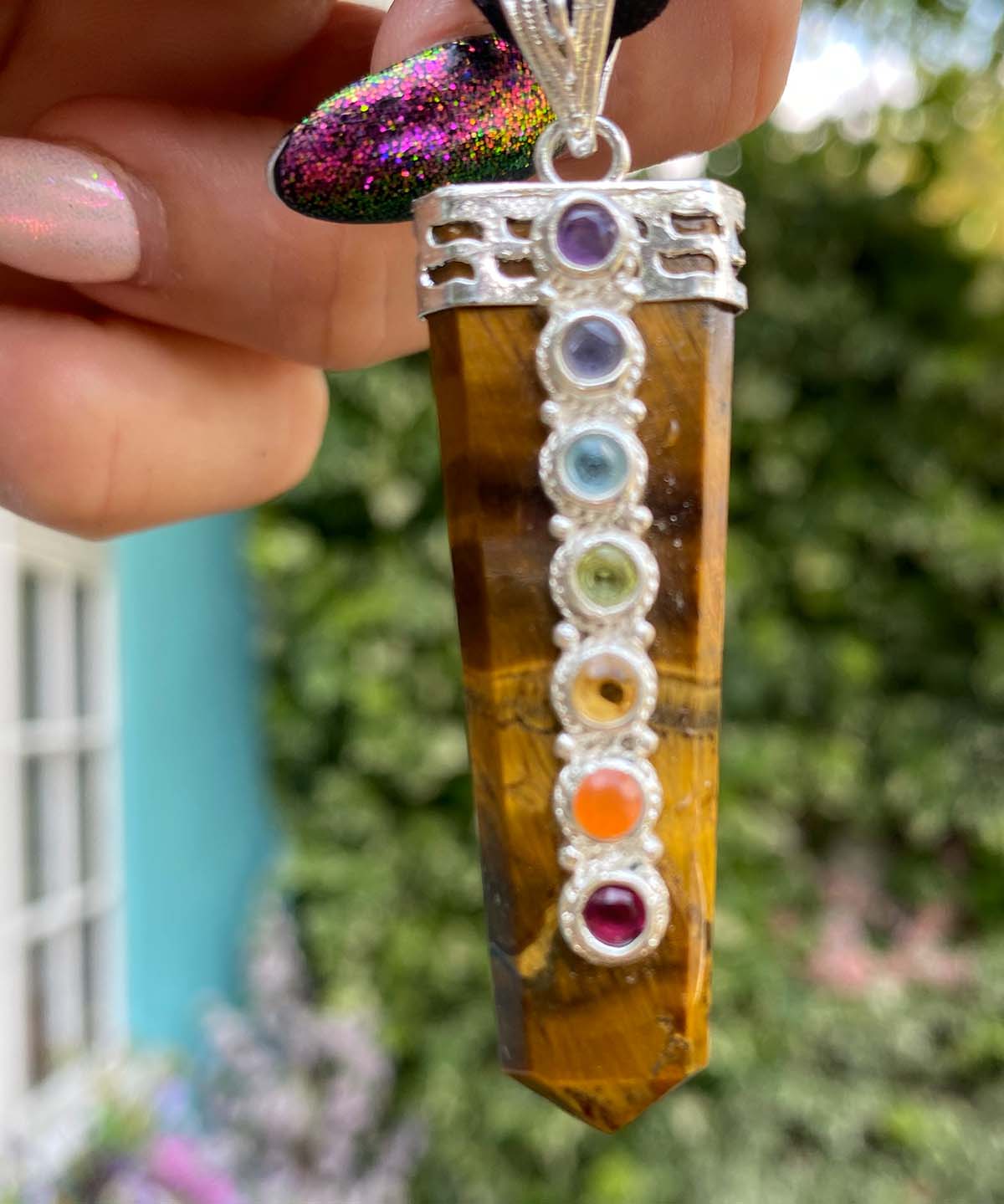 Tigers Eye Chakra pendant