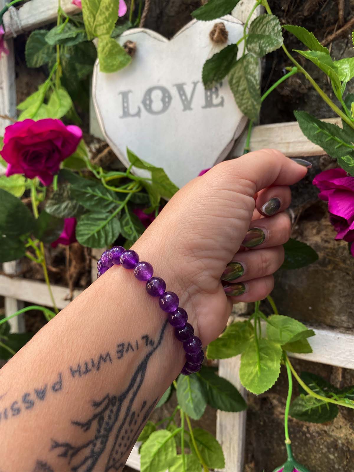 Little Treasure Purple Agate Bracelet