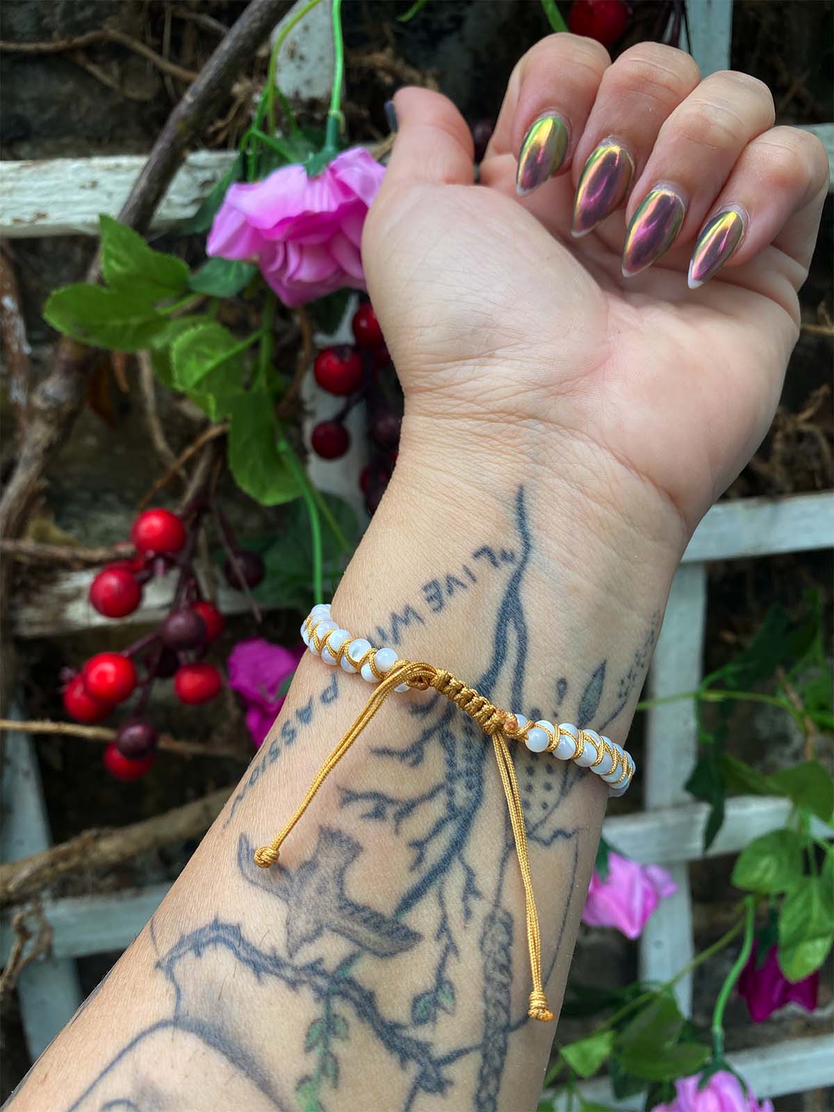 Lolita woven Cats Eye Qaurtz Bracelet
