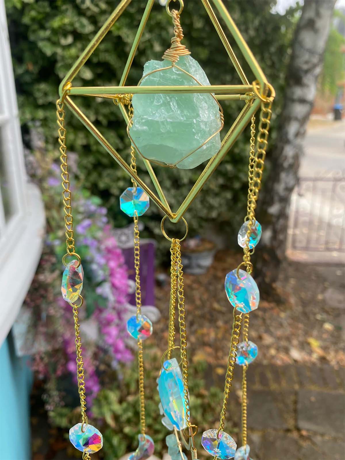 Green Flourite Sun Catcher