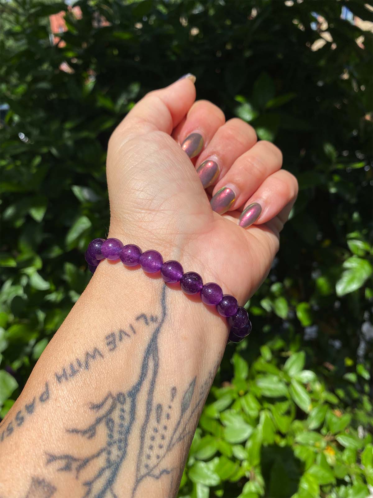 Little Treasure Purple Agate Bracelet