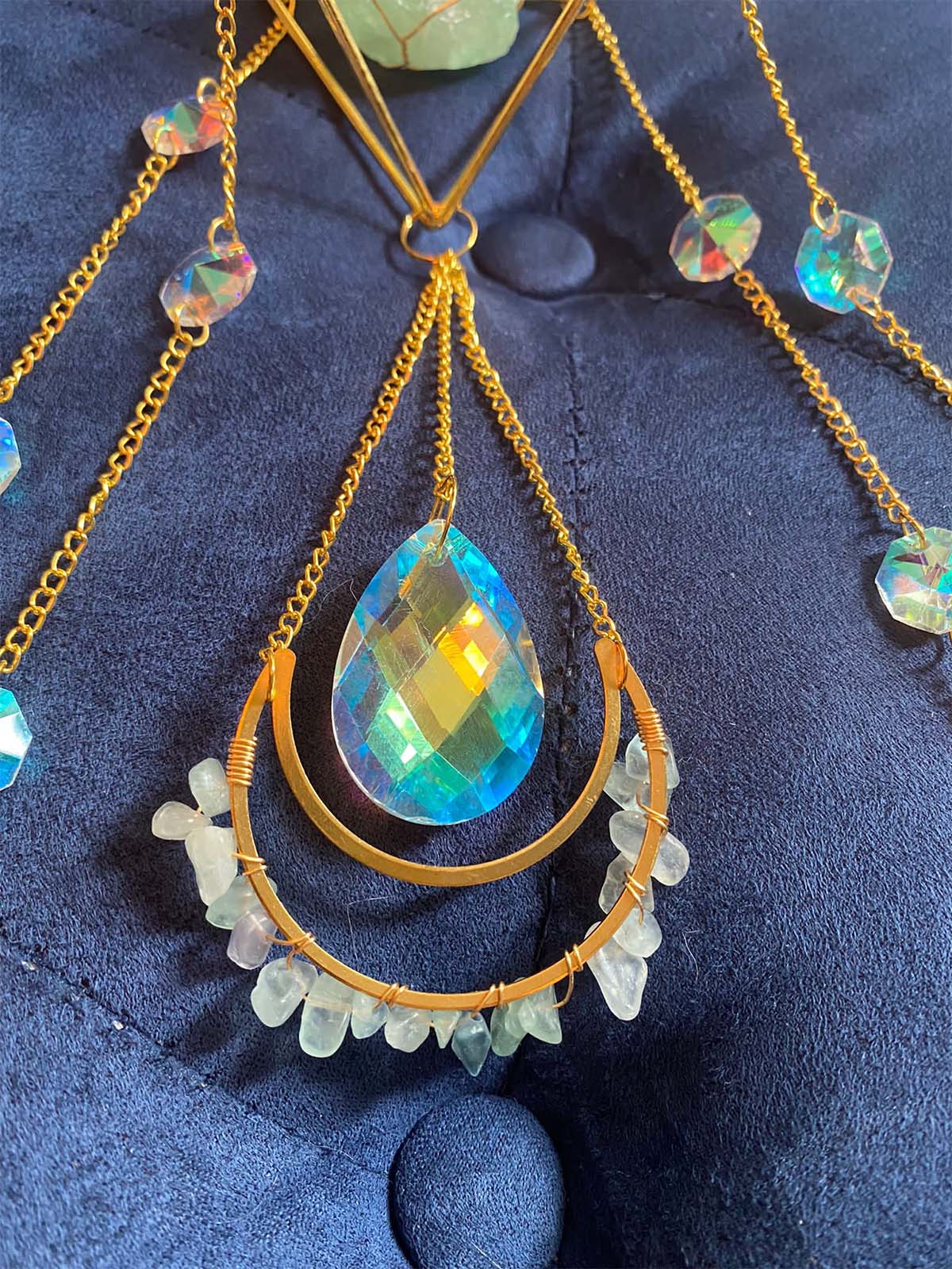 Green Flourite Sun Catcher