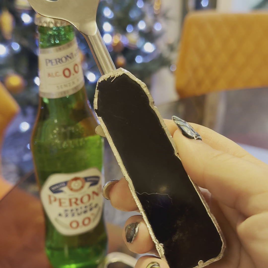 Black Obsidian Bottle Opener