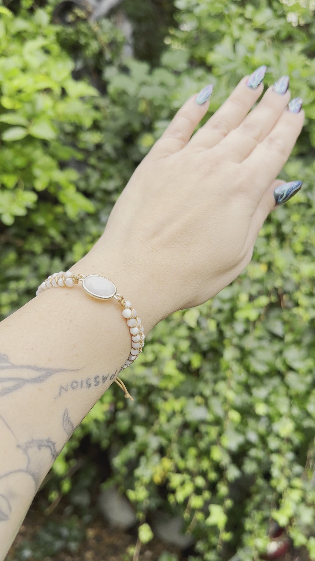 Lolita woven Cats Eye Qaurtz Bracelet