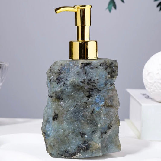 Labradorite Natural Stone Soap Dispenser