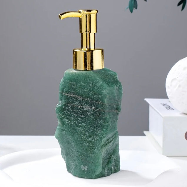 Green Aventurine Natural Stone Soap Dispenser