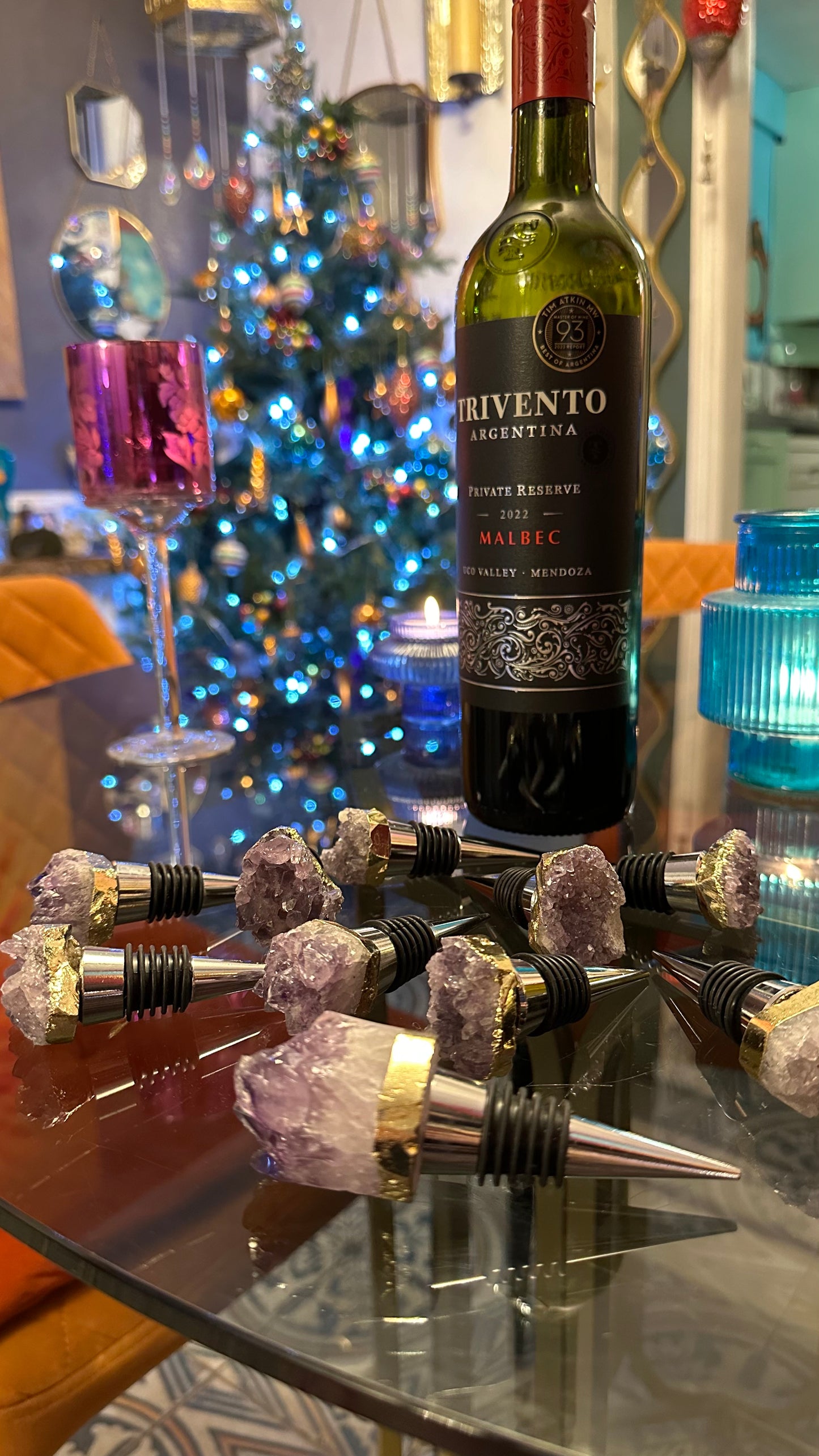 Amethyst Wine Stoppers