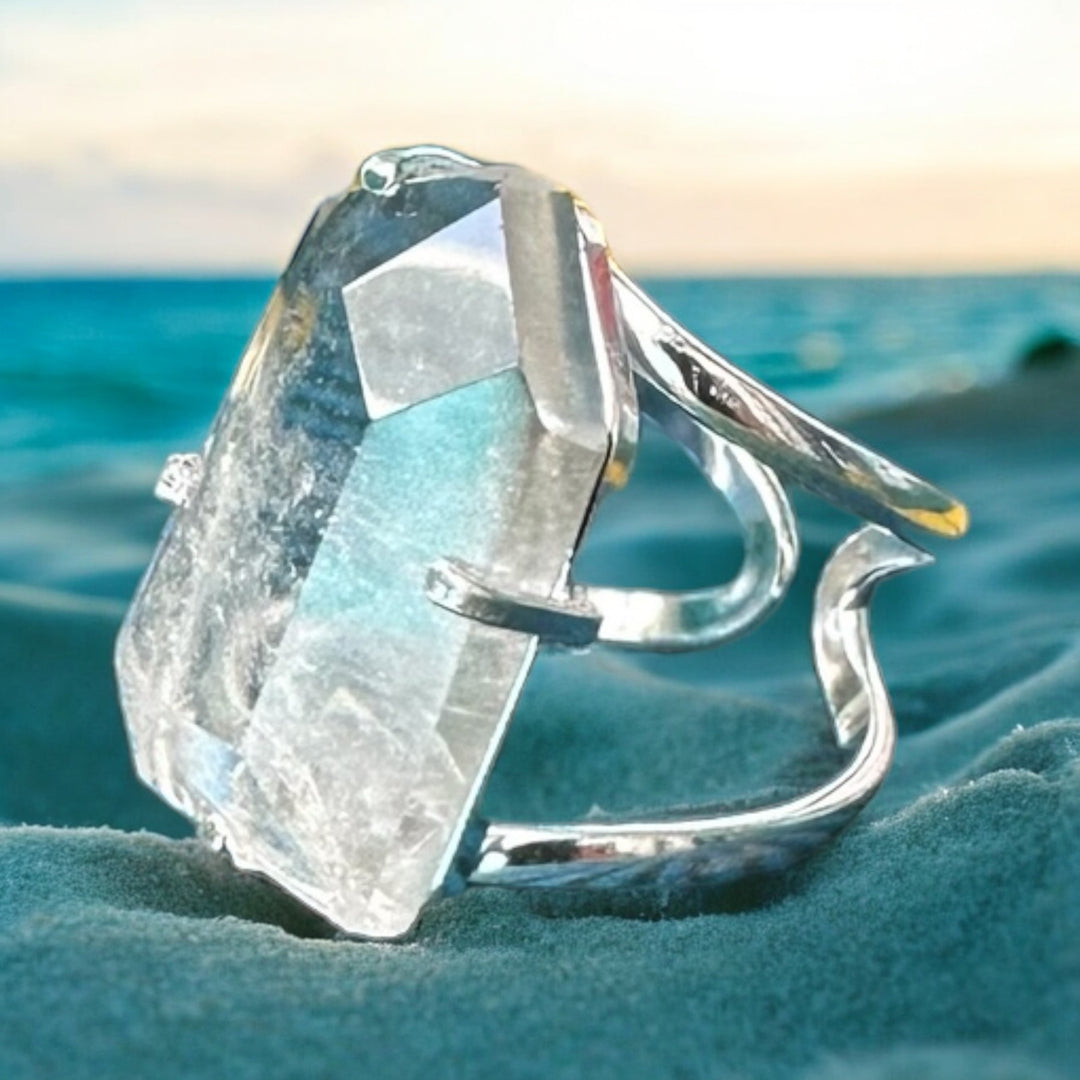 Amazonian Gem Collection Clear Quartz Ring
