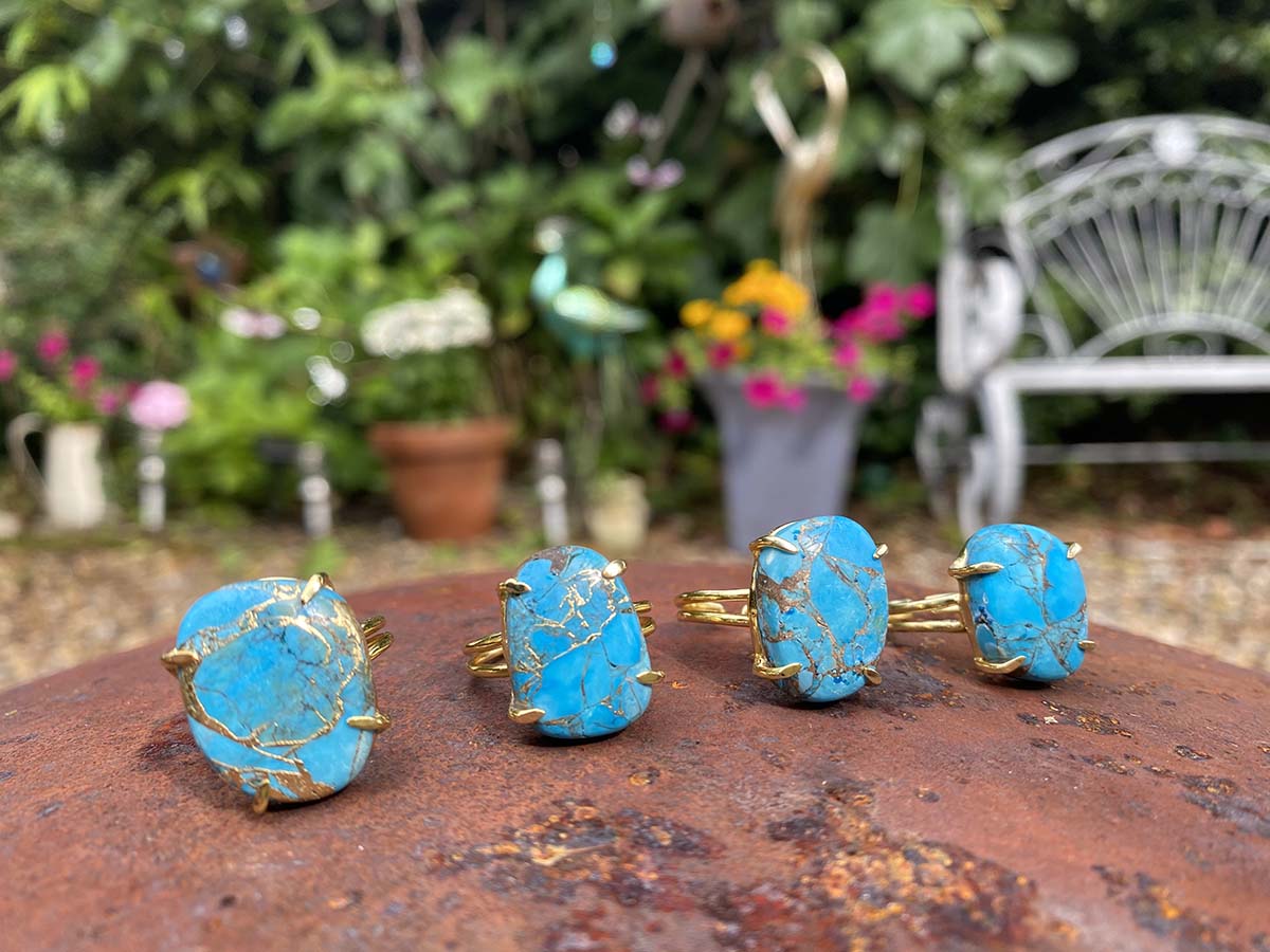 Turquoise Copper Mohave Rings