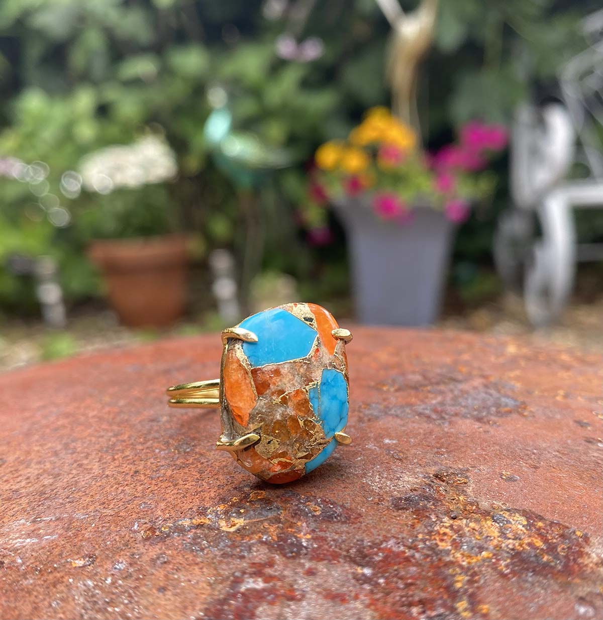 Turquoise Copper Mohave Ring