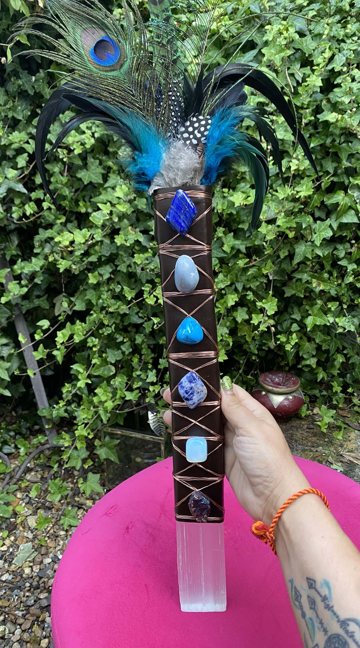 SELENITE SHAMANIC WAND