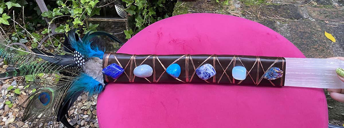 SELENITE SHAMANIC WAND