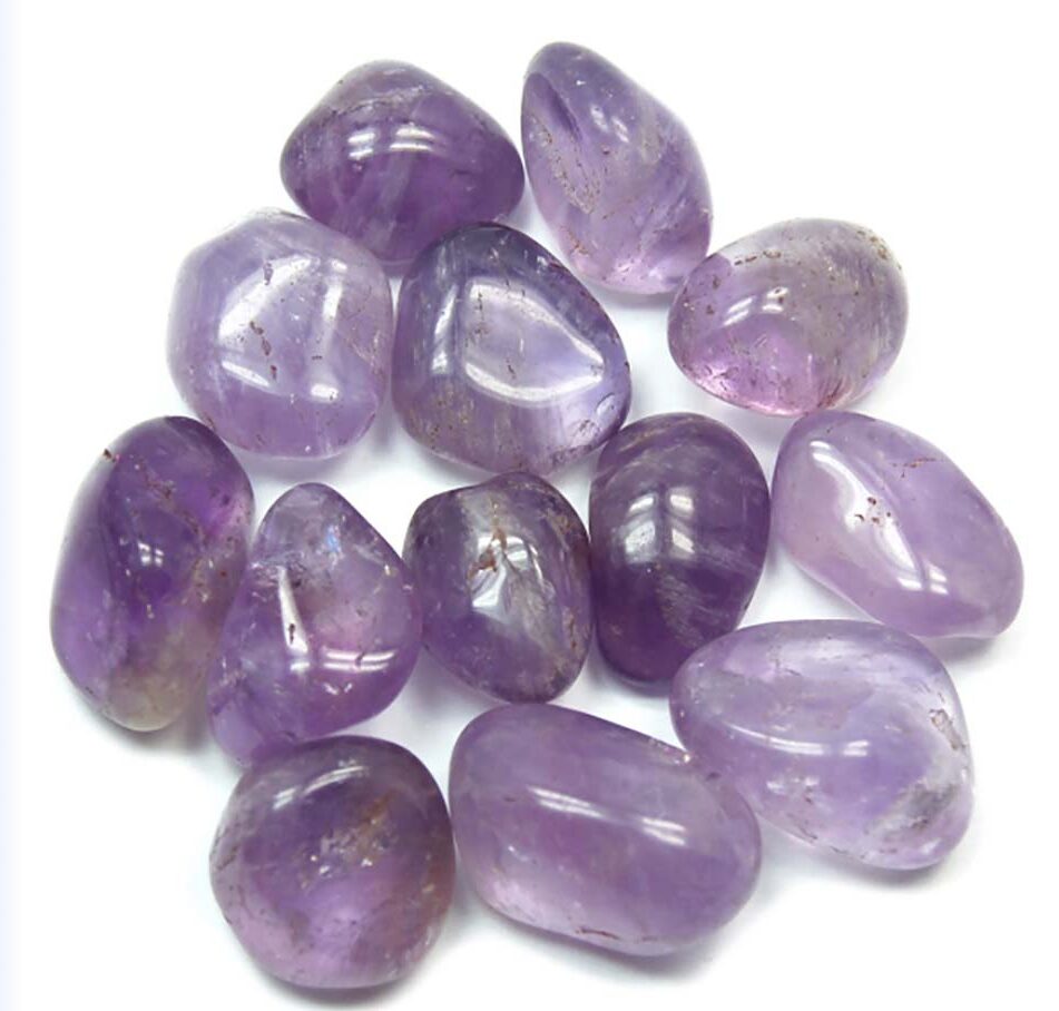 Amethyst tumbled stone