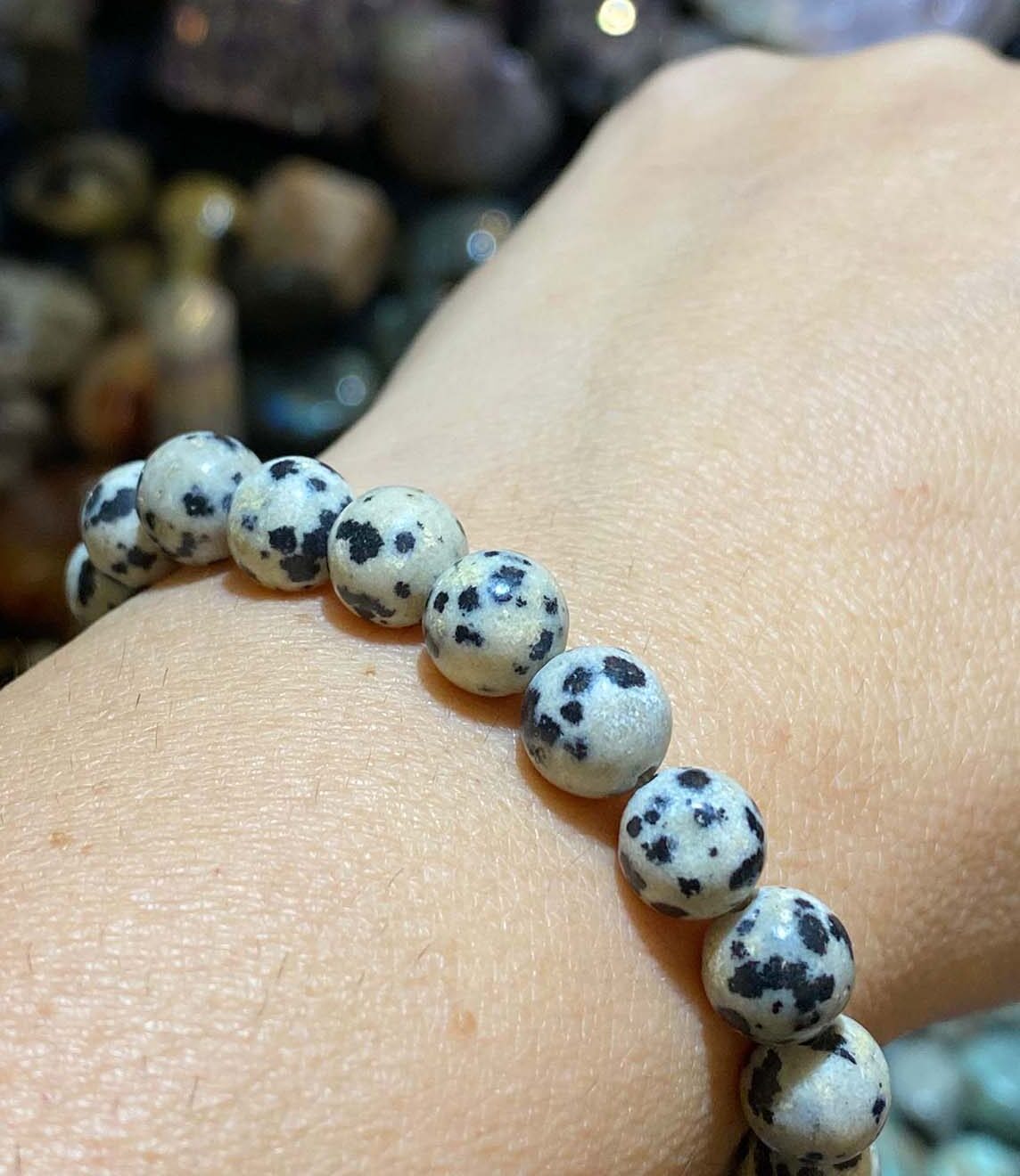 Little Treasure Natural Dalmatian Jasper bracelet
