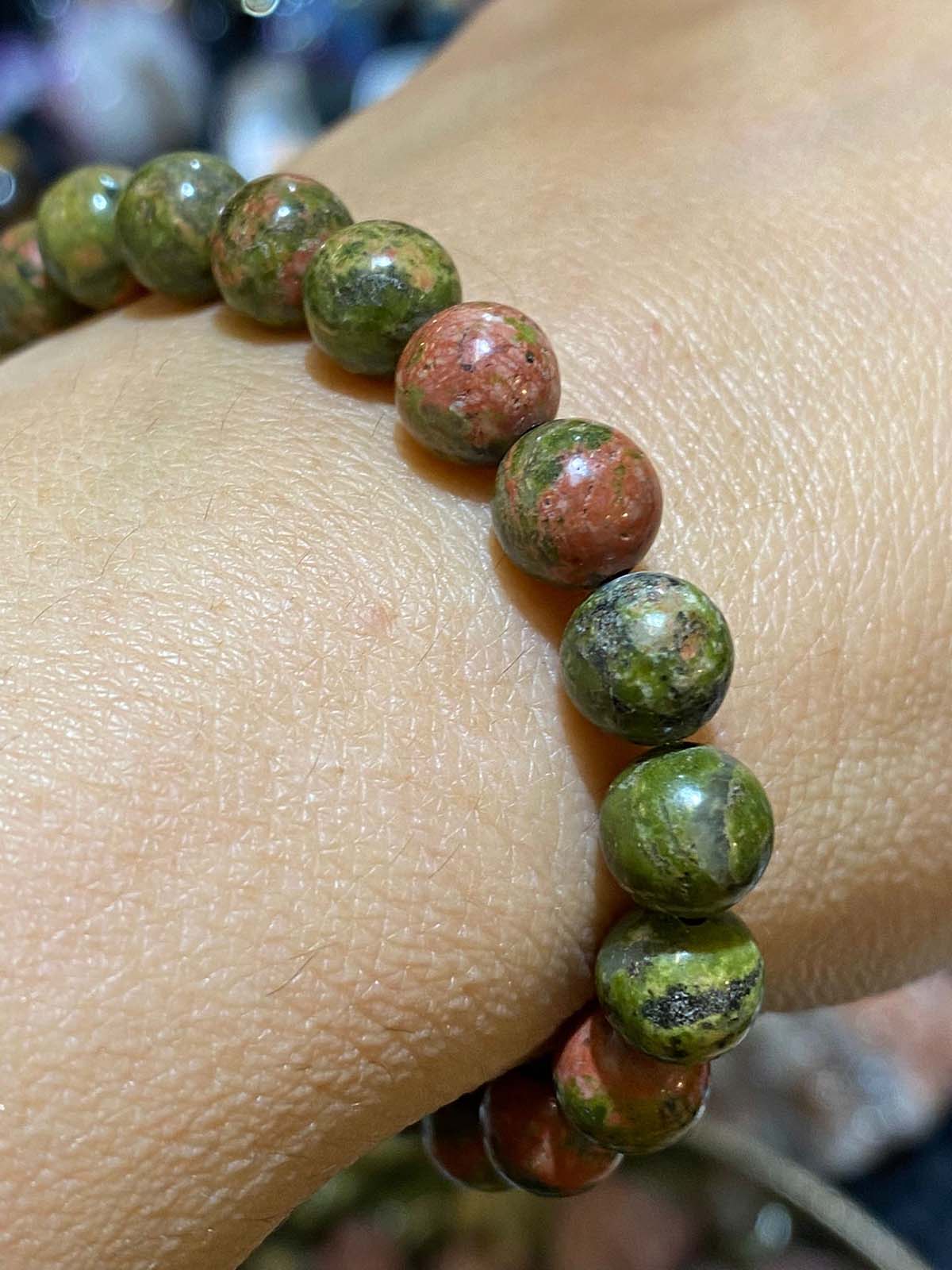 Little Treasure Natural Unakite bracelet