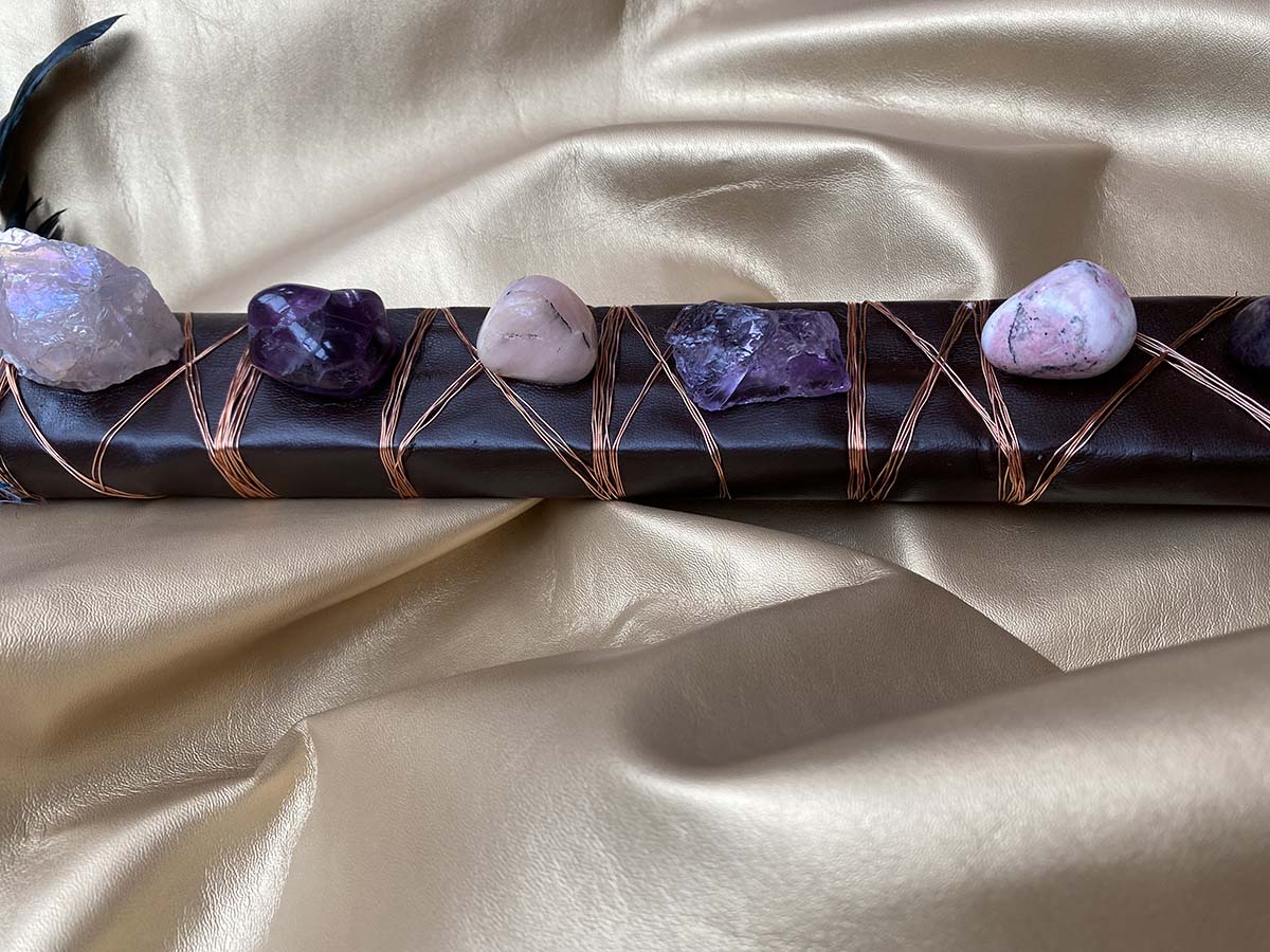 Selenite Shamanic Wand