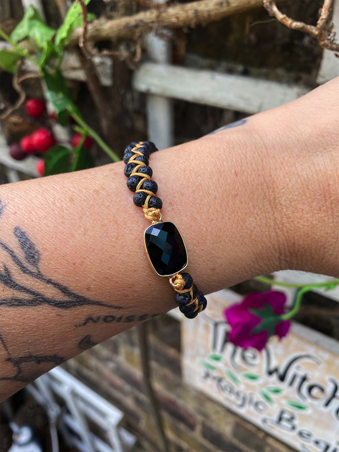 Lolita woven BlackTourmaline Bracelet