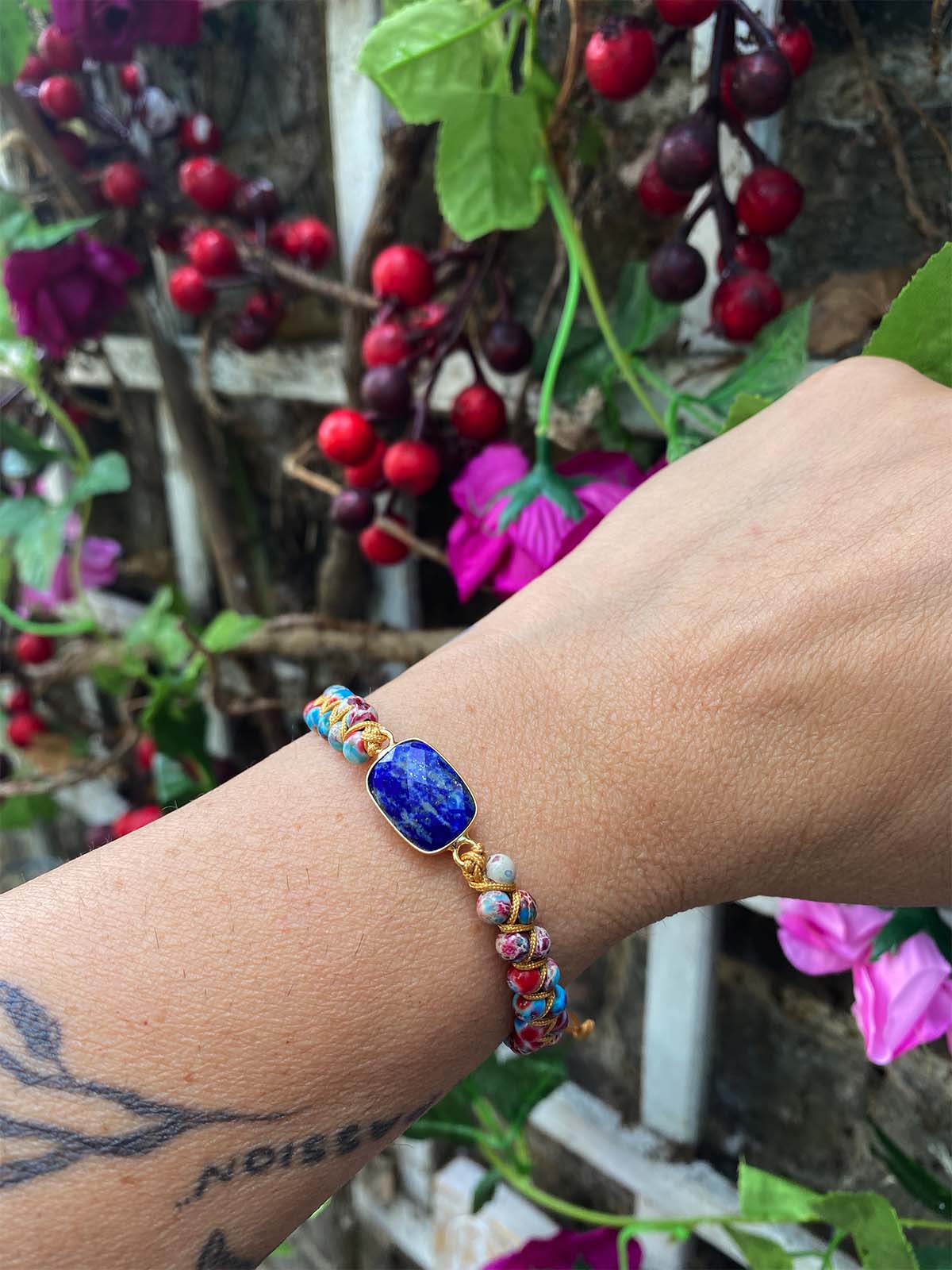 Lolita woven Lapis Lazuli Bracelet