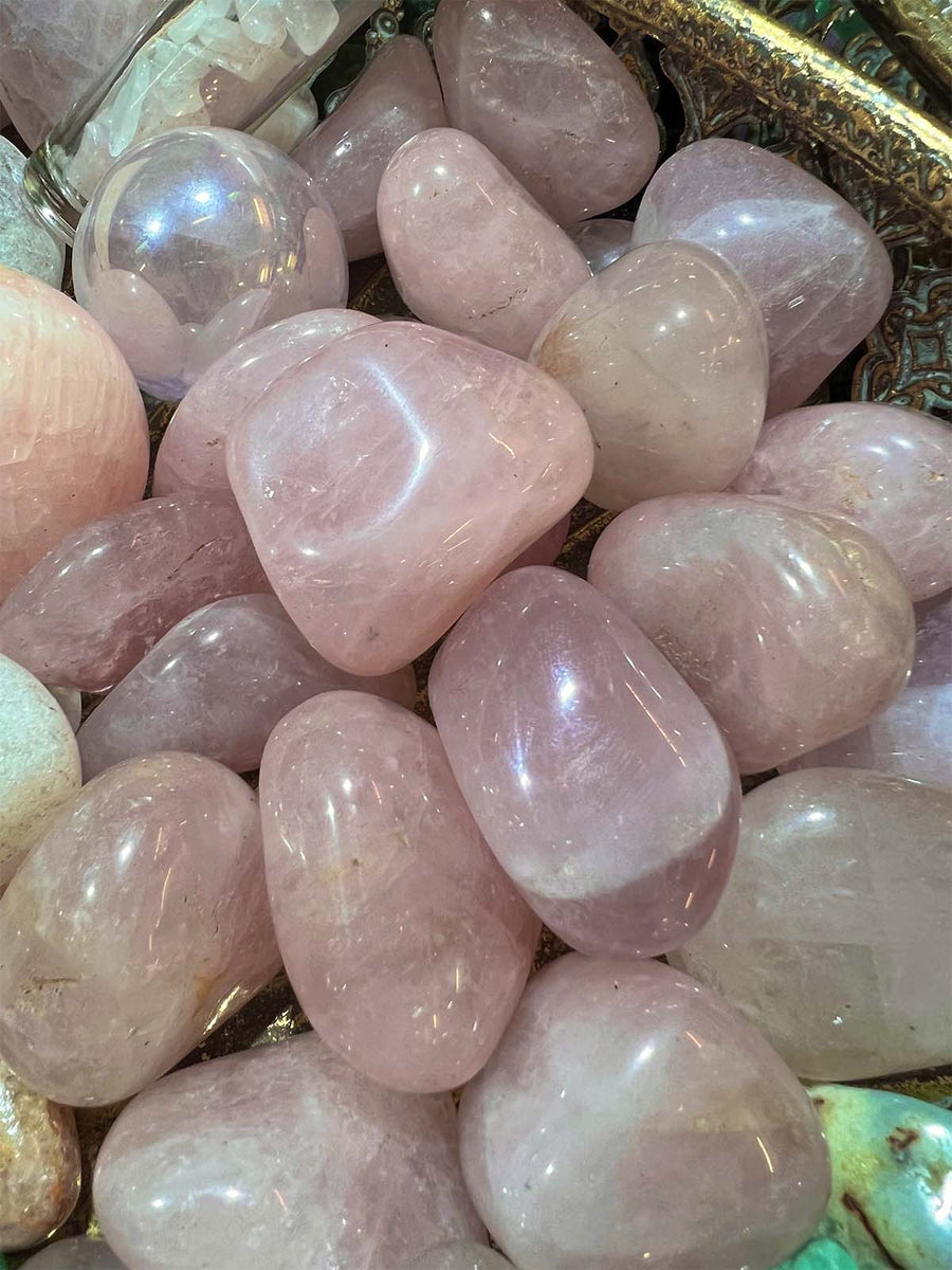 Rose Quartz tumbled stone