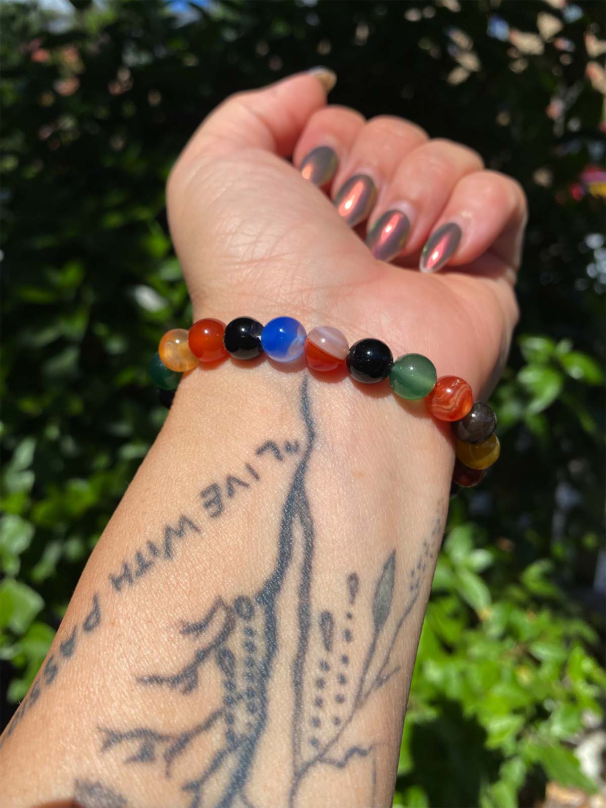 Little Treasure Agate Chakra Bracelet