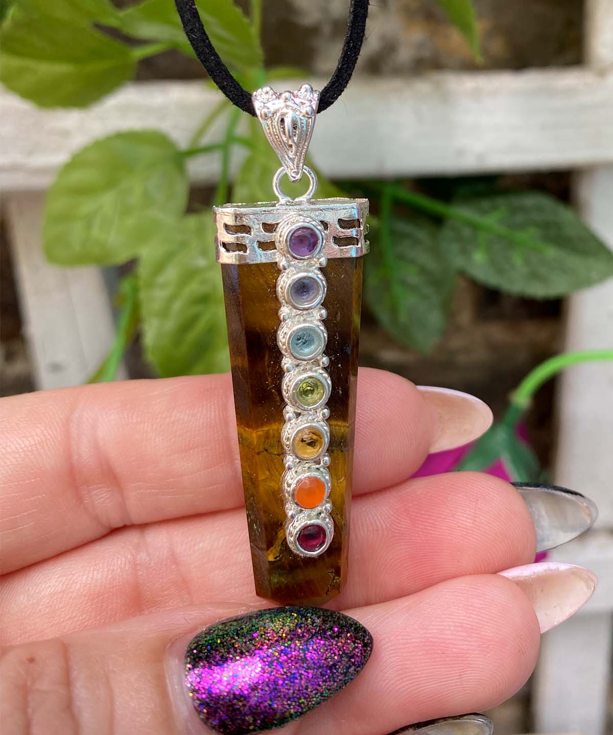 Tigers Eye Chakra pendant