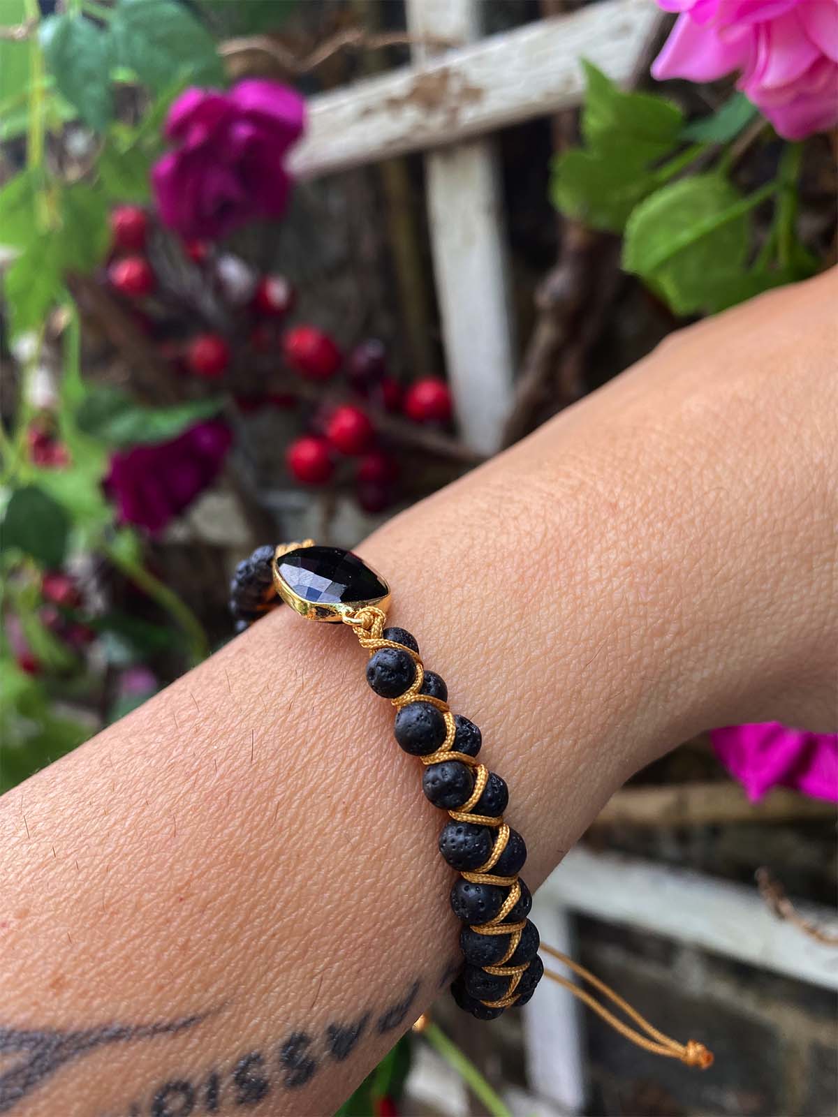 Lolita woven BlackTourmaline Bracelet