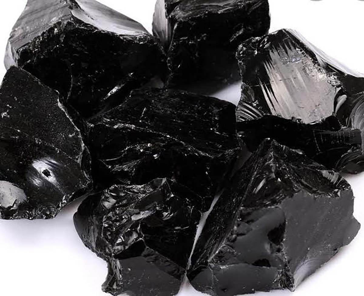 Black Obsidian Rough Stones